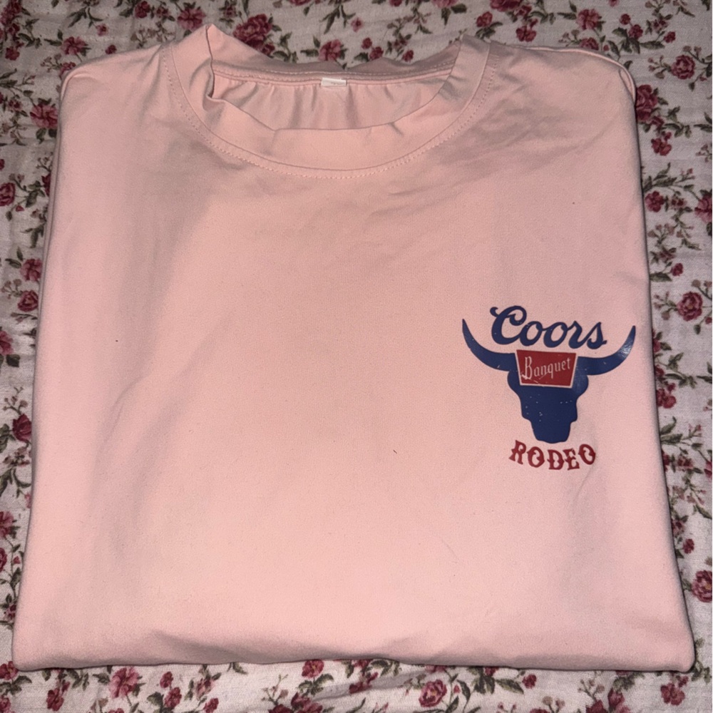 Coors Banquet Pink Rodeo Short Sleeve Tee